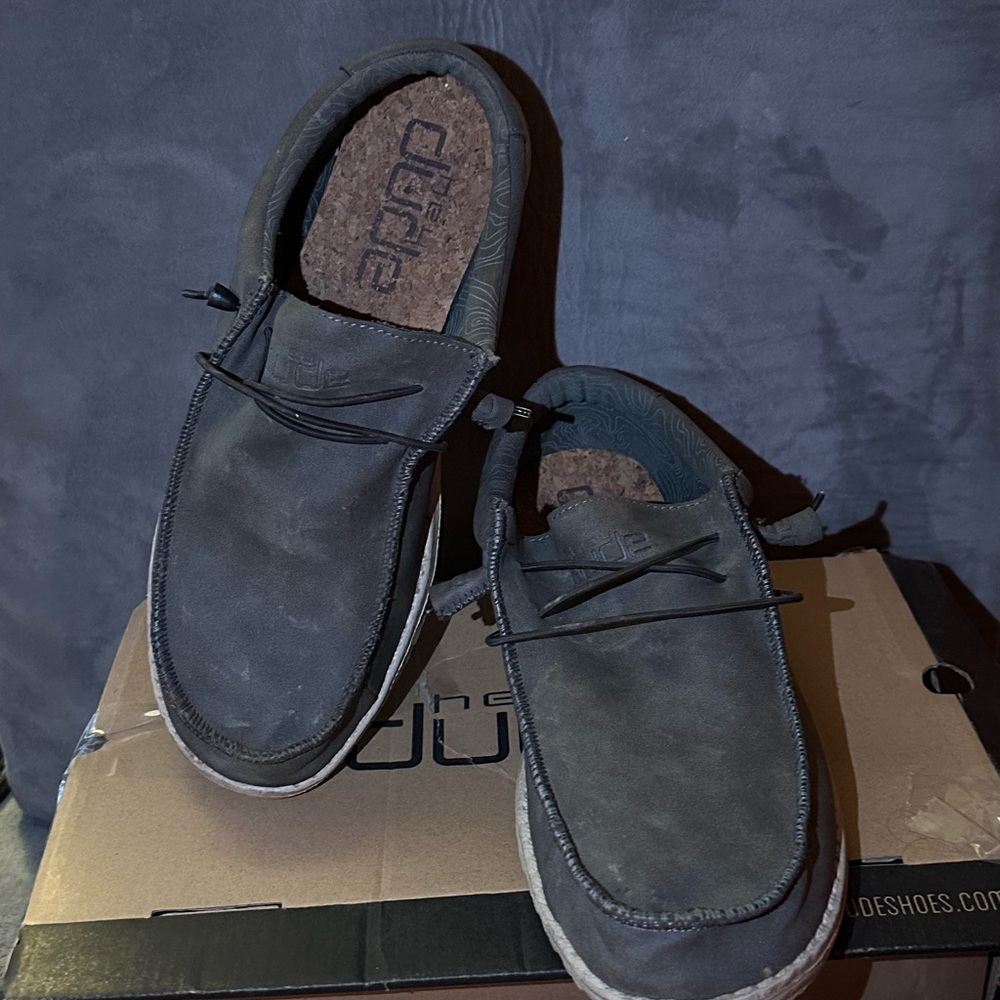 Hey Dude Black Loafers Slip-Ons Comfortable Casual